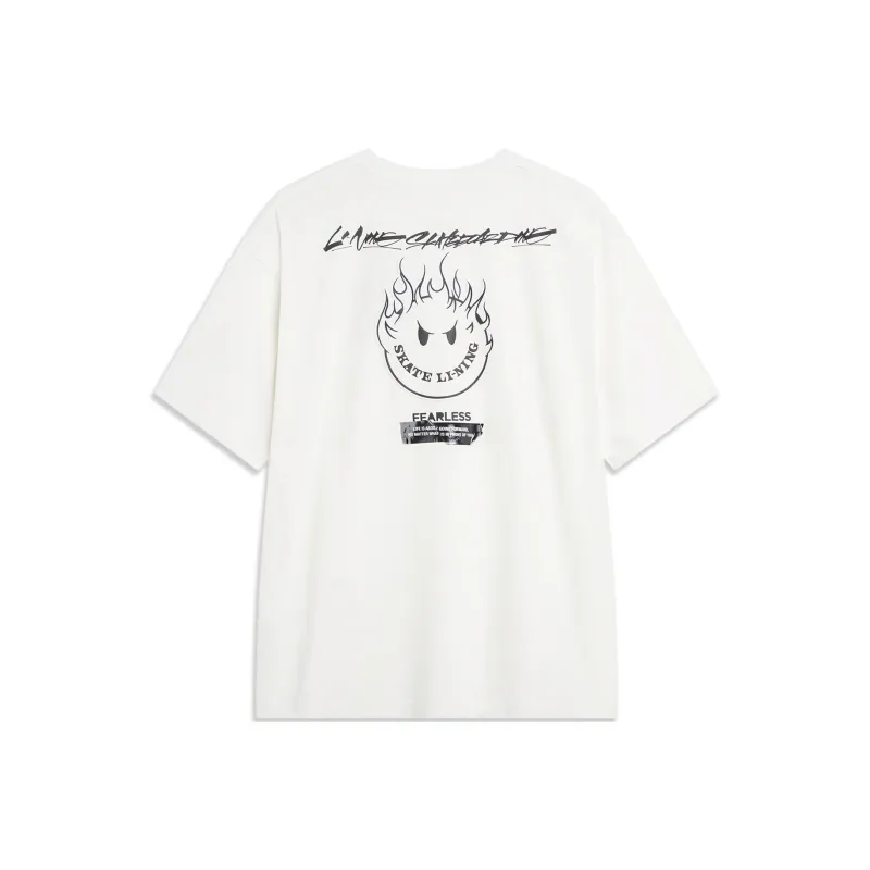 LiNing Skateboard T Shirt Unisex Ivory-0