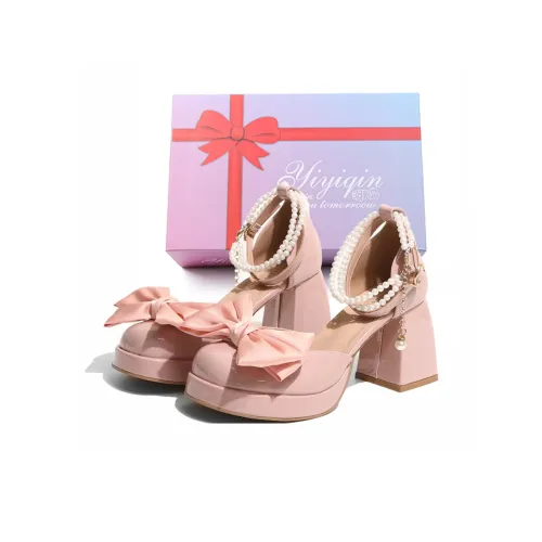 Take The Qin Chunky Heel Mary Jane Shoes 7cm Women's