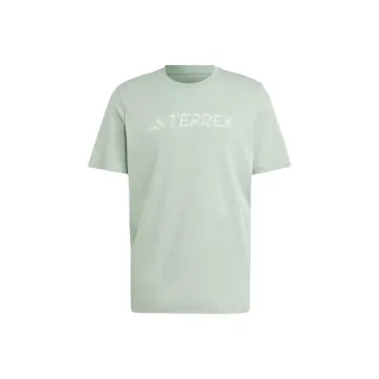 Adidas Terrex Classic Logo Tee T Shirt Men's Silver Green