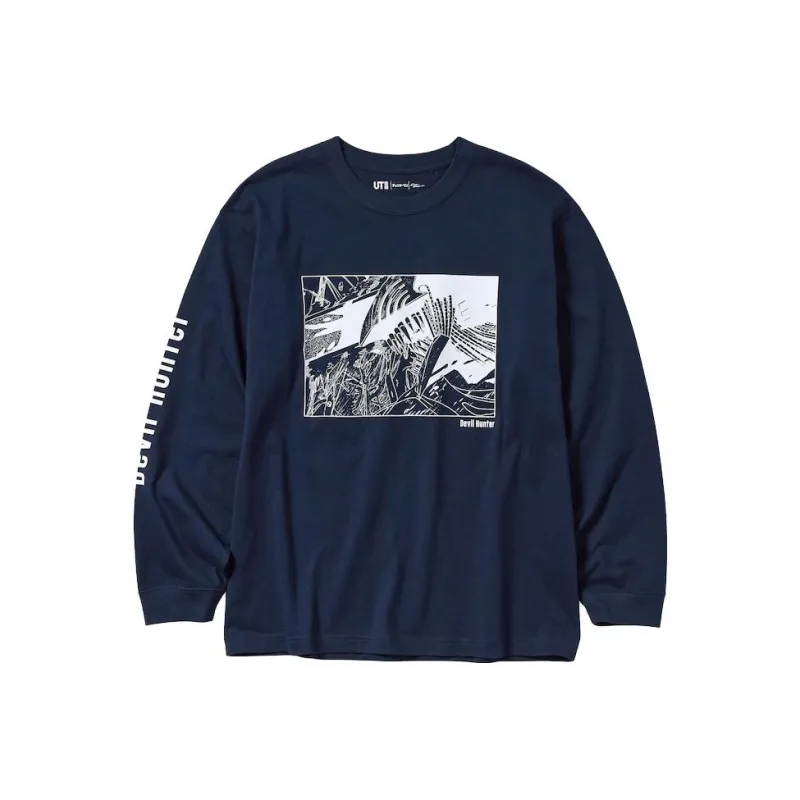 UNIQLO T Shirt Unisex Dark Blue-0