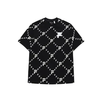 FILA FUSION T Shirt Unisex Pitch Black