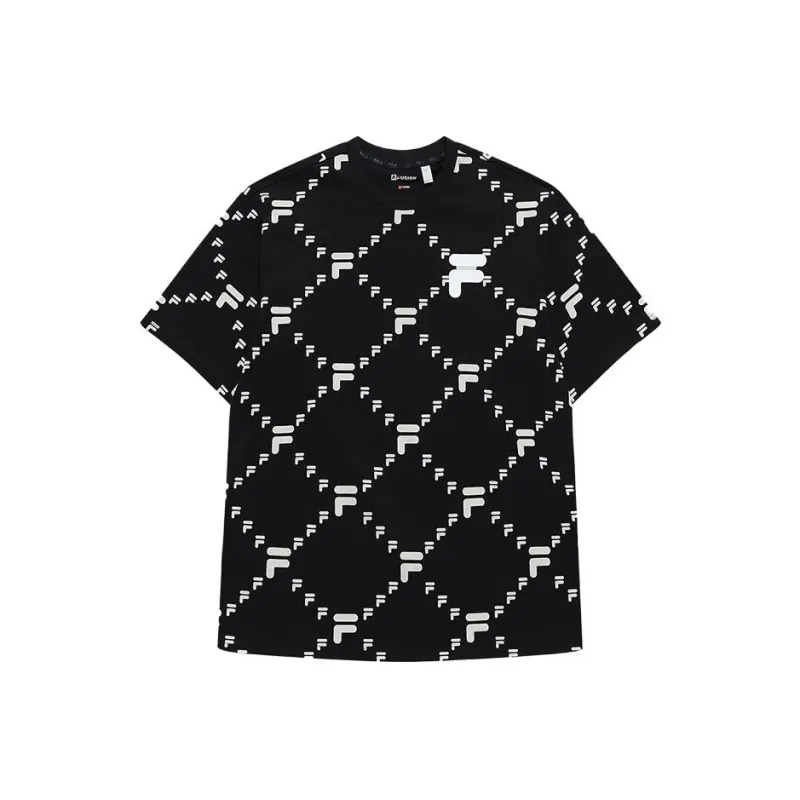 FILA FUSION T Shirt Unisex Pitch Black-0