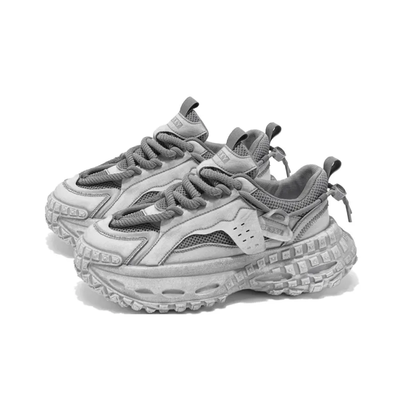 HACKBUTEER Low Top Chunky Sneakers Men's-8