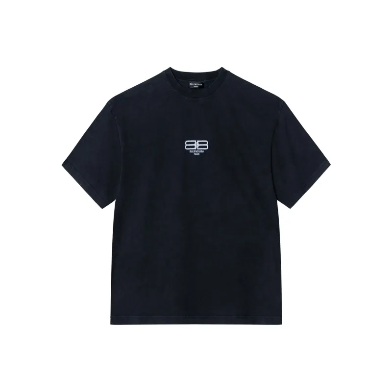 Balenciaga Bb Paris Icon Medium Fit T shirt-0