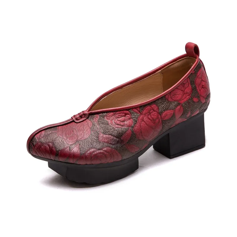 Jay Chunky Heel High Heels 5CM Women's-5