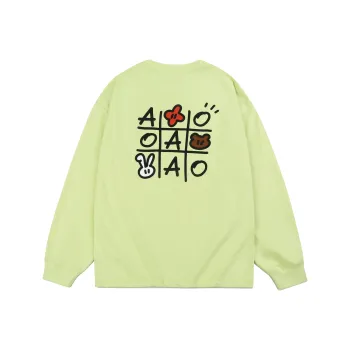 Guuka x AGAHO Long Sleeved T Shirt Unisex Neon Yellow