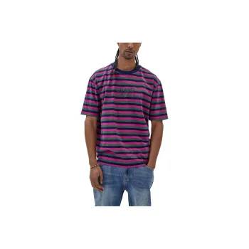GUESS Originals Eco Striped Tee T-Shirt Men's Cave Blue
