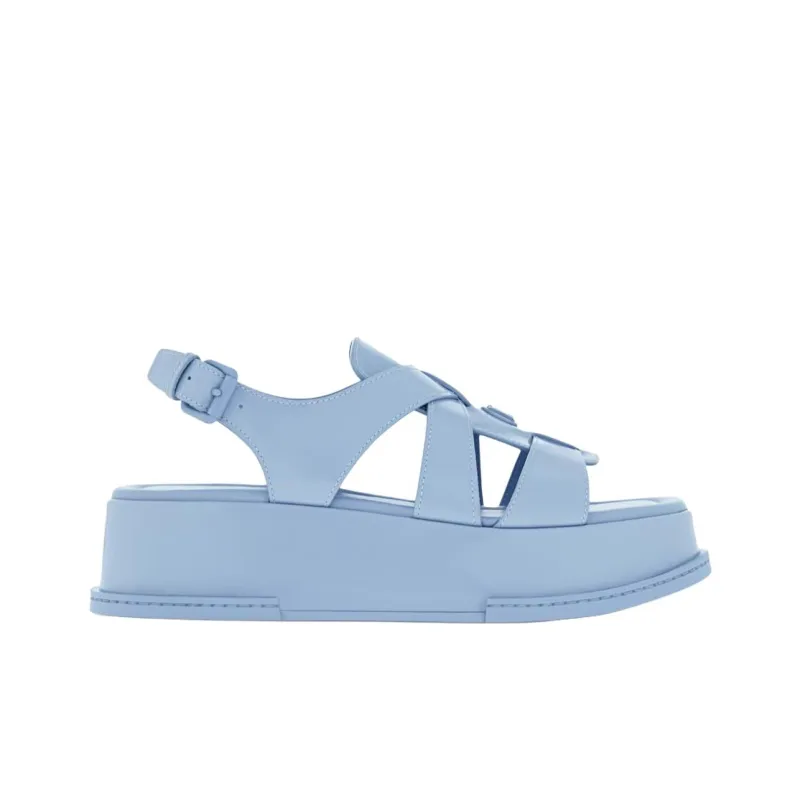LOUIS VUITTON Strap Sandals 3.5cm Women's Blue-1