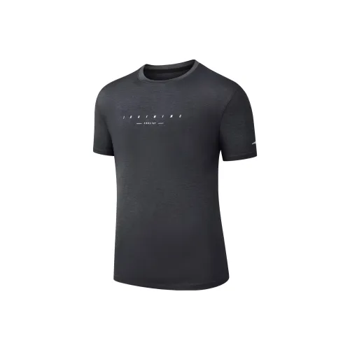 Erke Variety Training Collection T Shirt Men's Double Dyed Jet Black