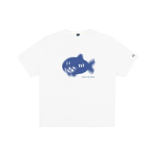 Black Cat Pixel T-Shirts Unisex White