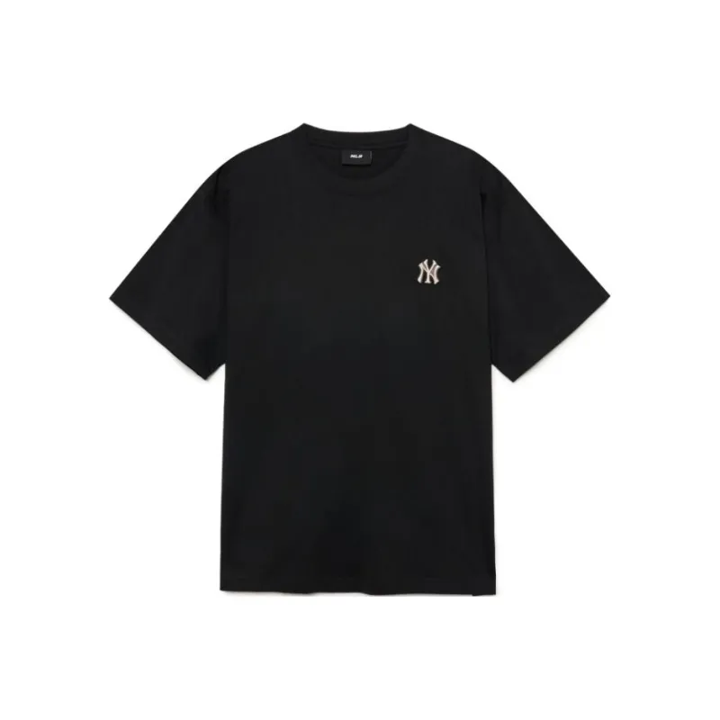 MLB Men's Logo Embroidered Print Crewneck Short-Sleeve T-Shirt Black-0