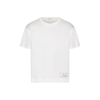 Valentino Logo Printed Crewneck T Shirt