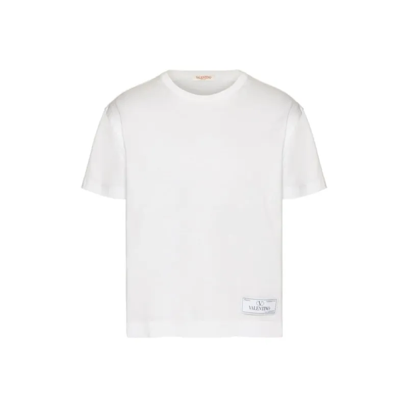 Valentino Logo Printed Crewneck T Shirt-0