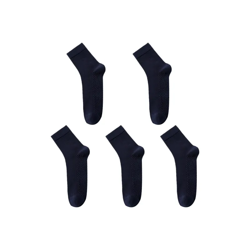 Cotton Gene Mid Calf Socks Men's Combo Set-5