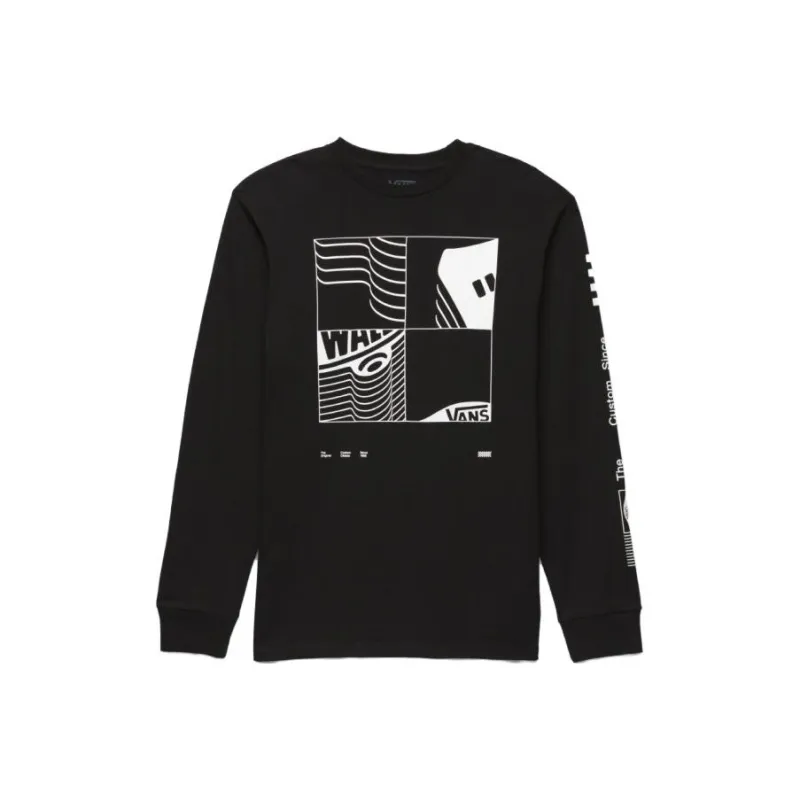 Vans Transfixed Long Sleeve T-Shirts Unisex Black-0