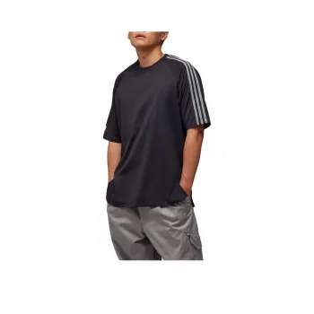 Y 3 Logo Printed Crewneck T Shirt