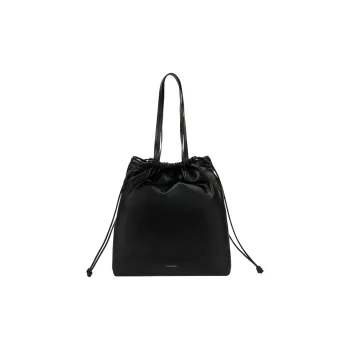 CALVIN KLEIN Synthetic Material Hobo Bag Handbag Medium Size Women's Space Black