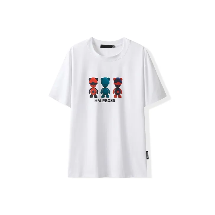 HALEBOSS x Inlex Bear Drop Shoulder Sleeve T Shirt Unisex-5