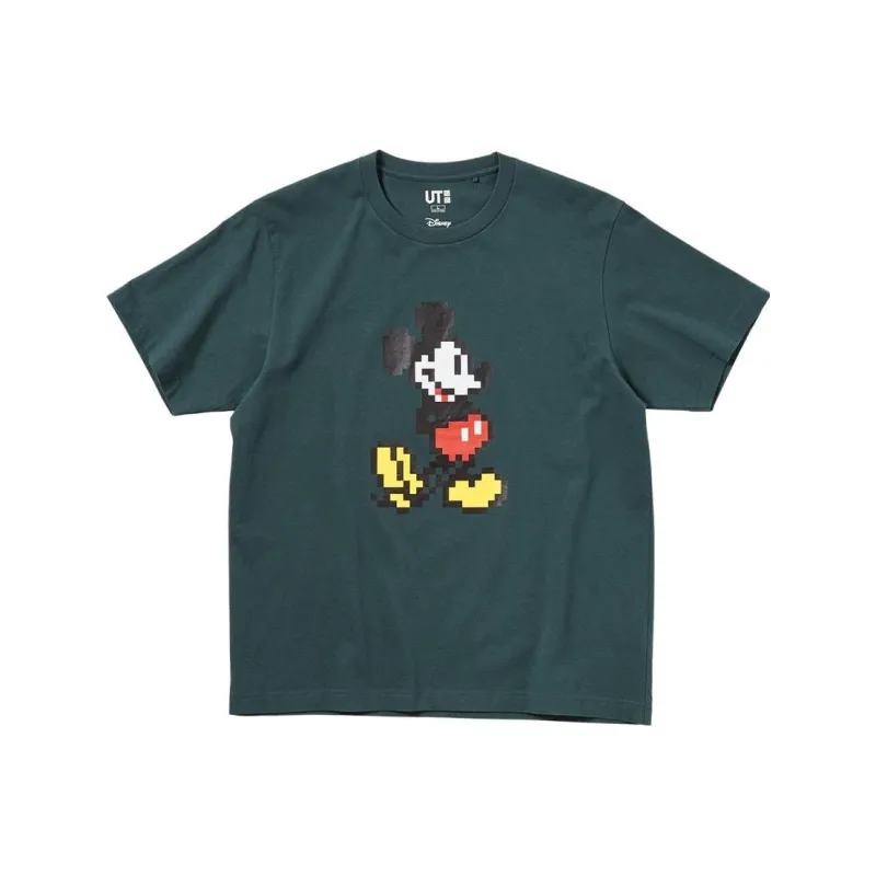 UNIQLO T-Shirts Unisex Dark Green-0