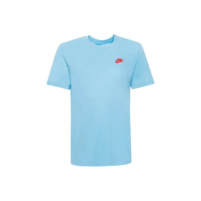 Nike T Shirts Unisex Sky Blue-0