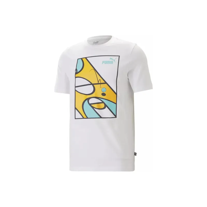 PUMA GRAPHICS COURT TEE T-Shirt Men's White-0
