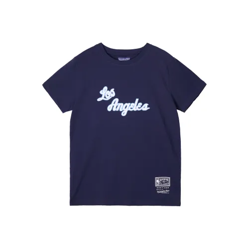 Mitchell & Ness T Shirt Unisex Navy Blue