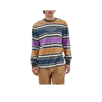 GUESS Originals Block Striped Tee T-Shirt Men's Multicolor