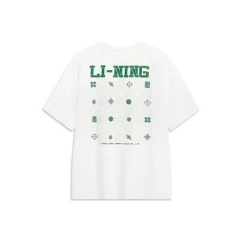 LiNing Sports Trendy Collection China Cultural Collection T Shirt Men's Ivory