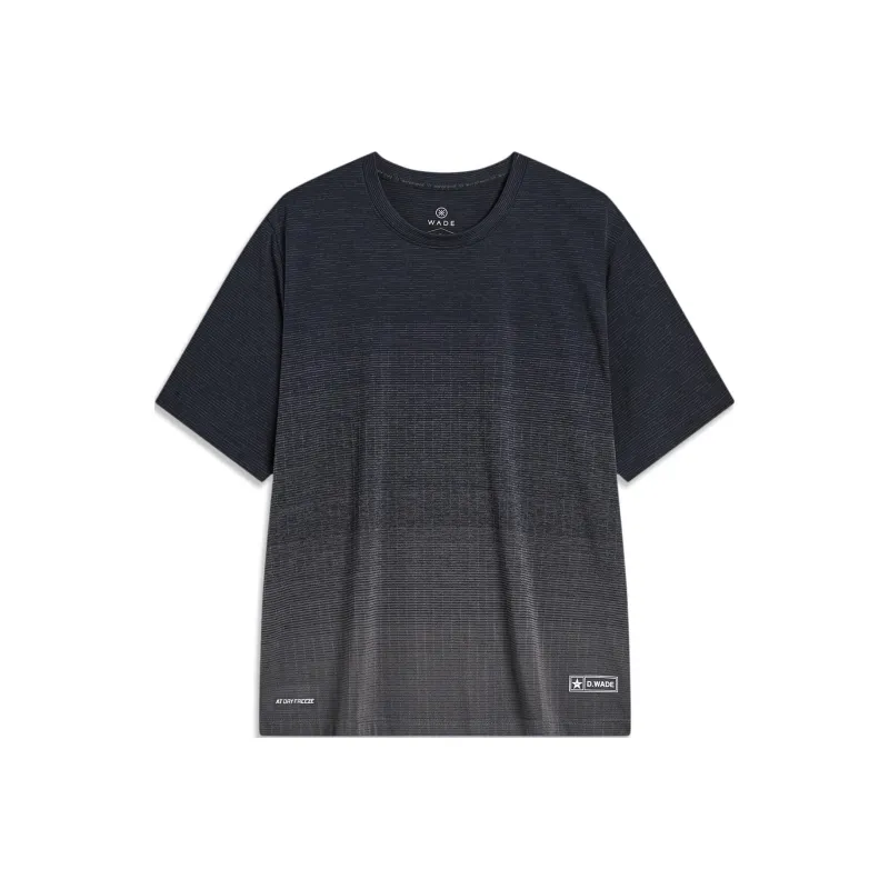 LiNing T-Shirt Men's Black Smoke Gray-0
