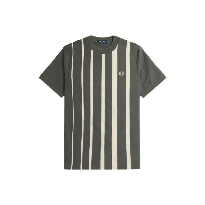 FRED PERRY Gradient Stripe T-Shirt T-Shirt Men's Gray-0