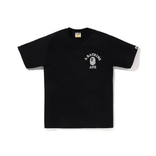 A BATHING APE Color Camo College Ats Tee