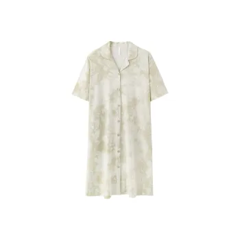 XIAFENYAN Nightgown Women's Light Green