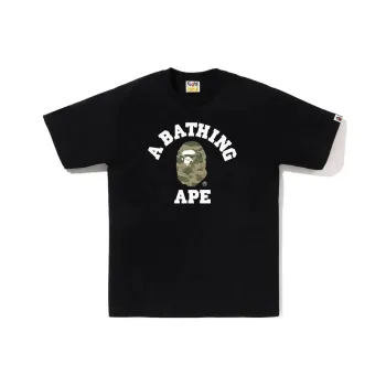 A BATHING APE Splinter Camo College Tee