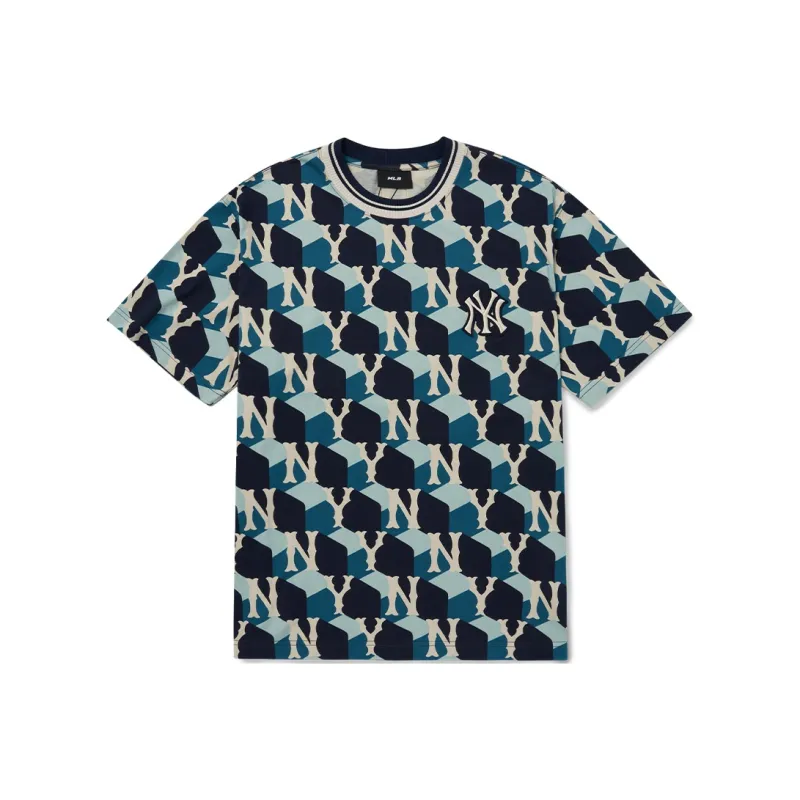 MLB SS22 T Shirt Korean Style Unisex Marine Blue-0