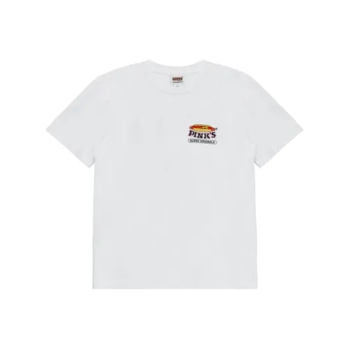 GUESS Originals X Pink's Hot Dogs Tee T-Shirt Men's White