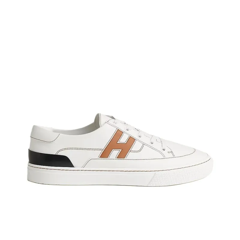 HERMES Deep Low Top Skateboard Shoes Men's White-1