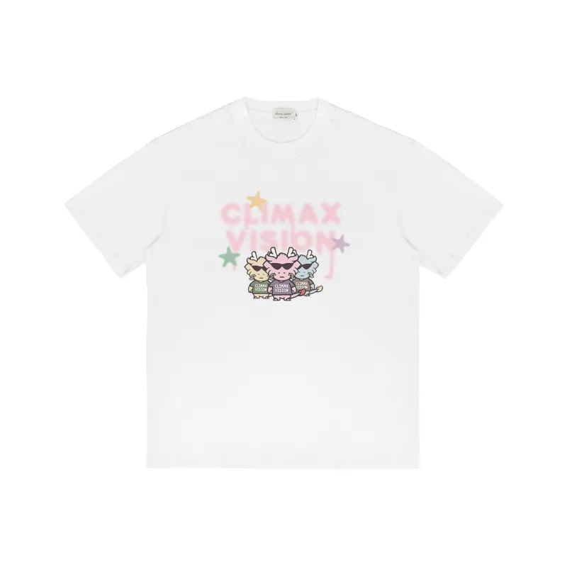 CLIMAX VISION T Shirt Unisex White-0