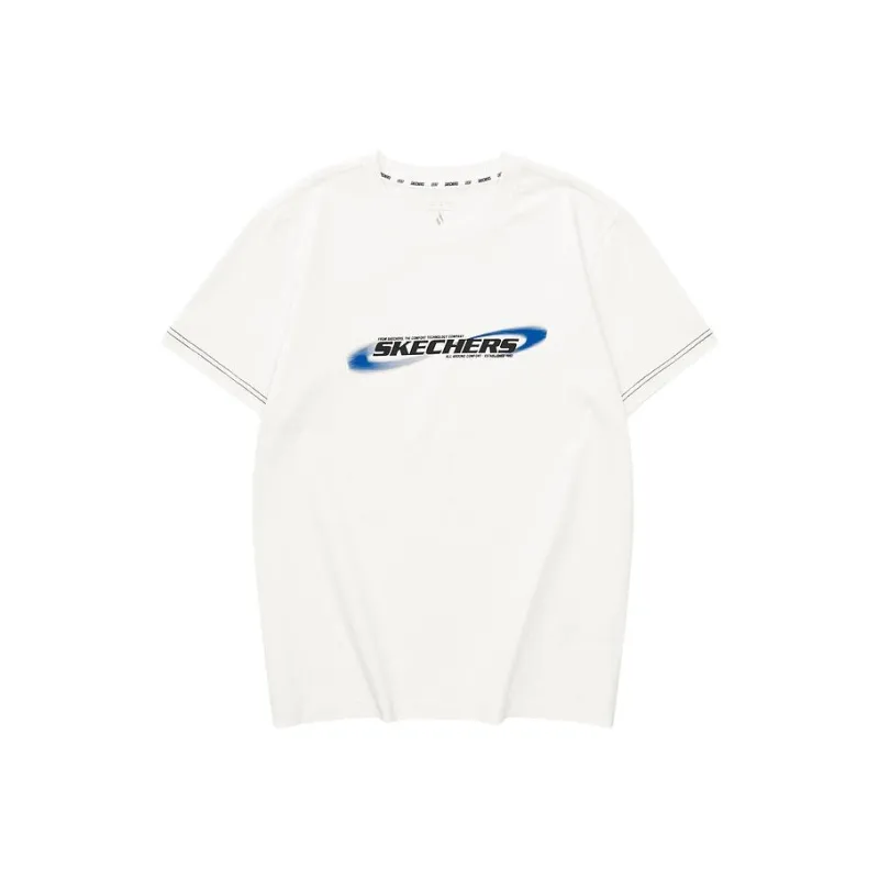 Skechers SS24 T Shirt Men's Marshmallow White-0