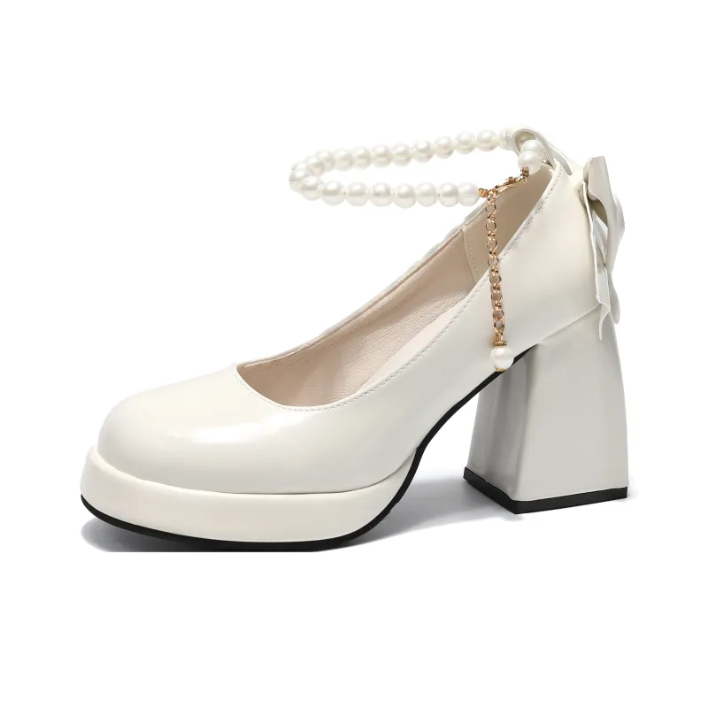 Be Good Chunky Heel High Heels 9cm Women's Gift Box Set-17