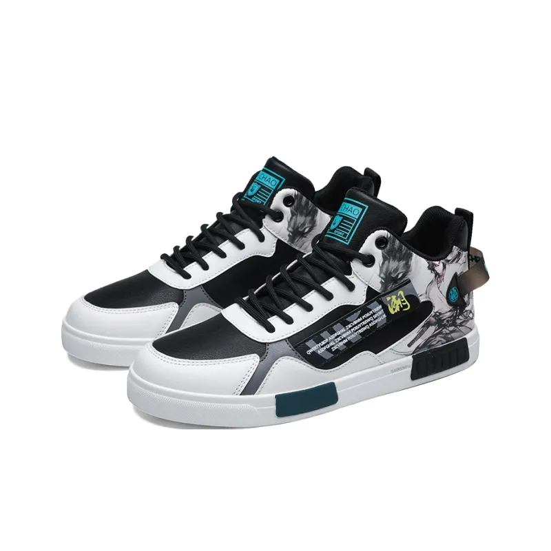 Gai Renpu Slip Resistant Water Resistant Support High Top Skateboard Shoes Men's-4