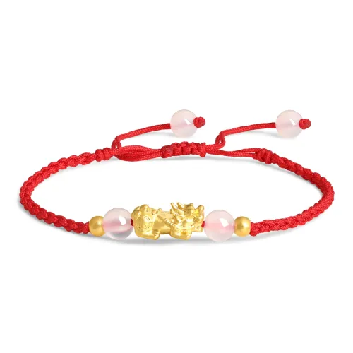 Lao Feng Xiang Gold Accumulates Wealth Prosperity Solid Gold Priced In Gram Bracelets Unisex