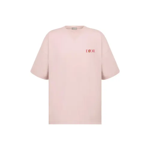 DIOR DIOR New Season Collection DIOR FW22 Qixi Festival Collection T Shirt Men's Pink