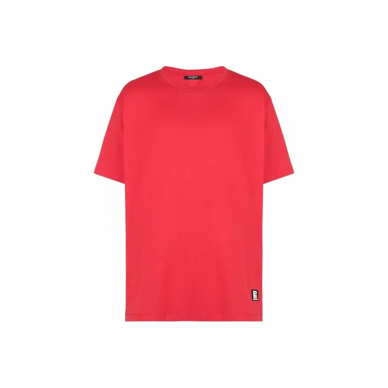 BALMAIN T Shirts Men Red-0