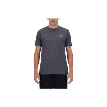 New Balance Heathertech Sport Essentials Heathertech T Shirt T Shirt Men's Black