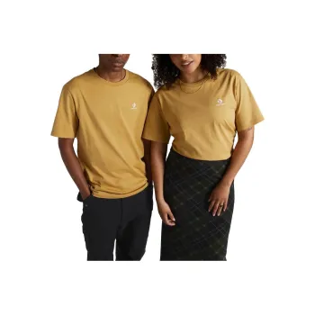 Converse Star Chevron T Shirts Unisex Yellow