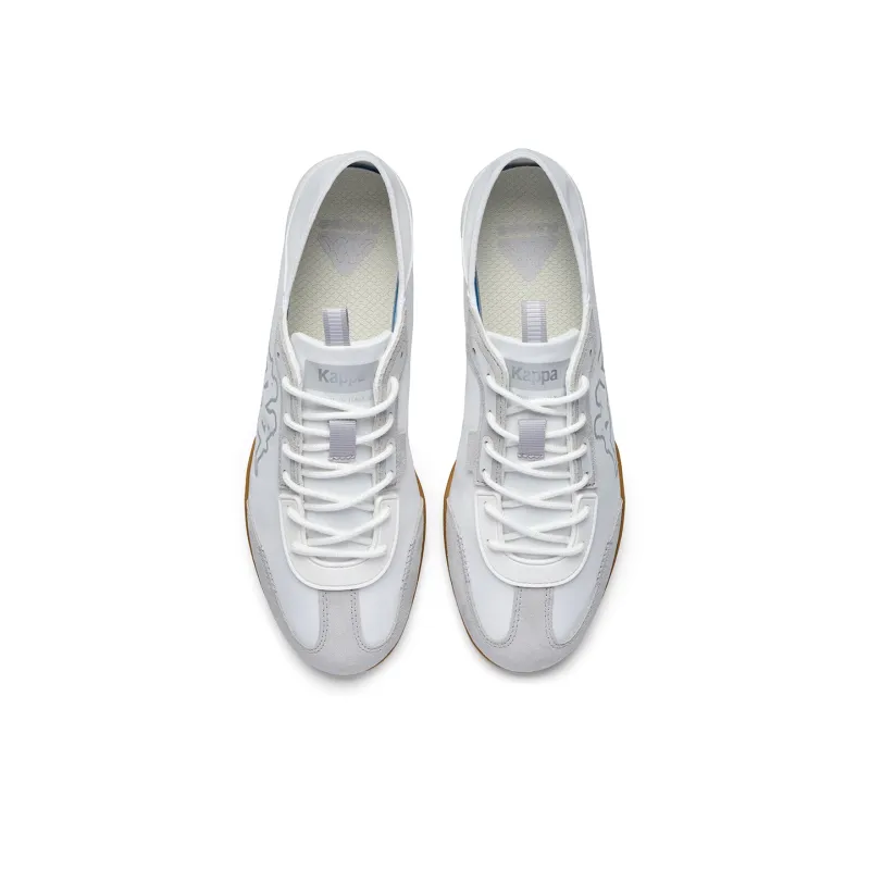 Kappa Back to Back Anti Slip Wear Resistant Low Top Casual Shoes Unisex White Gray-3