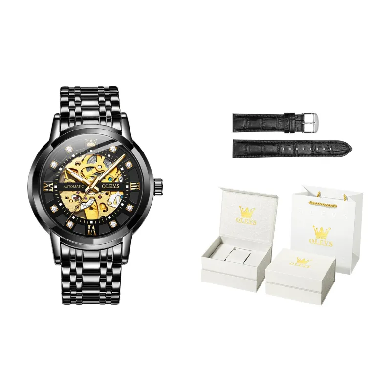 OLEVS Play The Cool Series Mechanical Movement Watch Men's Watches White Dial-16