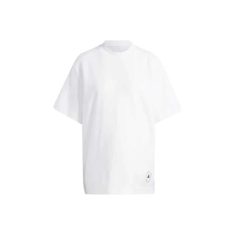 Adidas Logo Printed Crewneck T Shirt-0