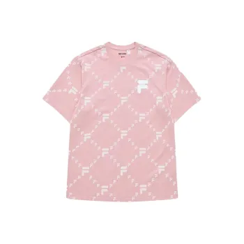 FILA FUSION T Shirt Unisex Youth Pink