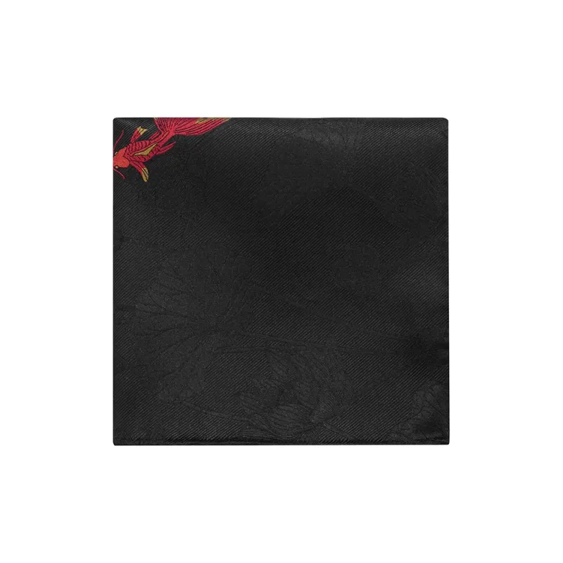 WILLIAM MILTON Mulberry Silk Pocket Towel Men's Black High End Silk Square Scarf Business Casual Accessories Box-3